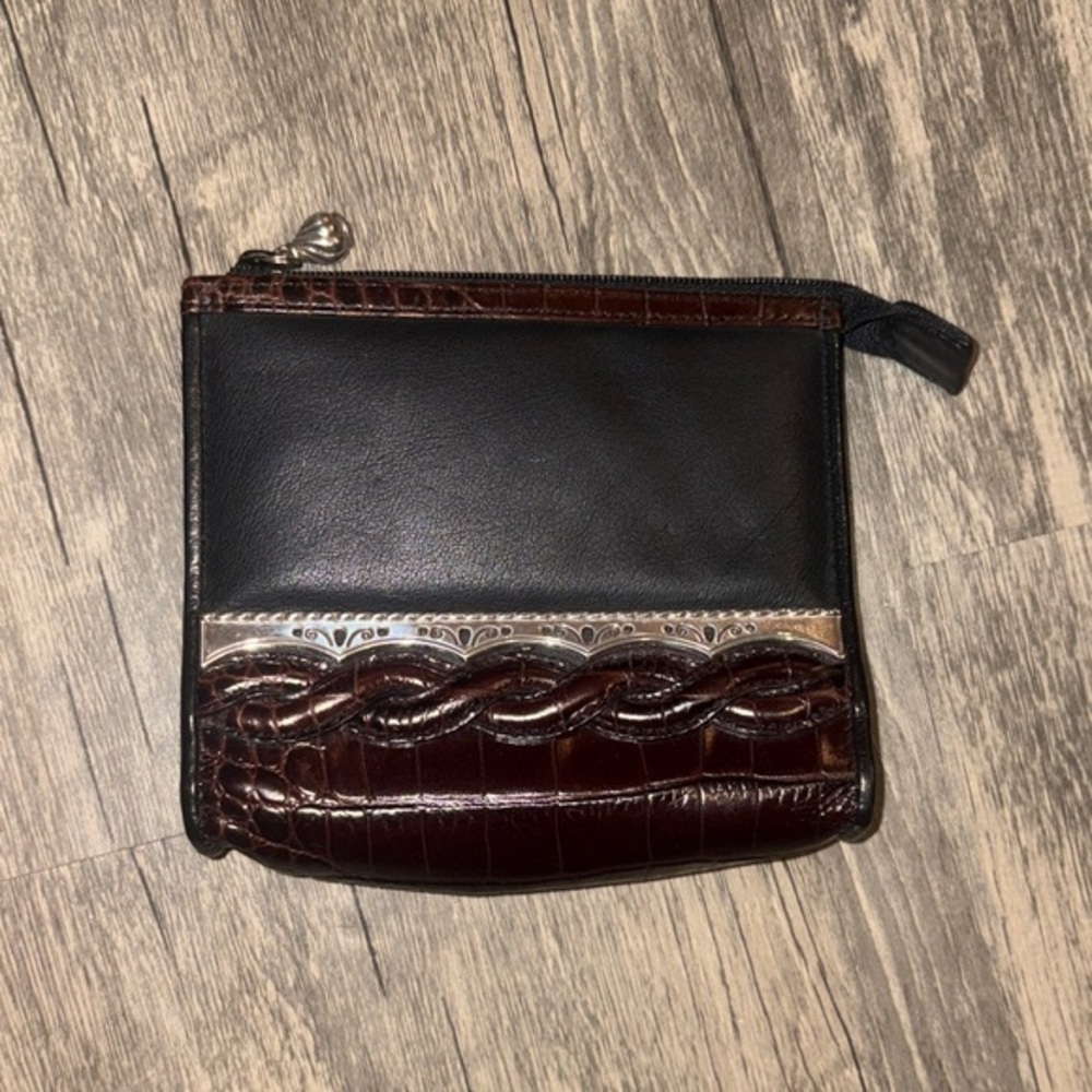 Brighton small black / brown wallet